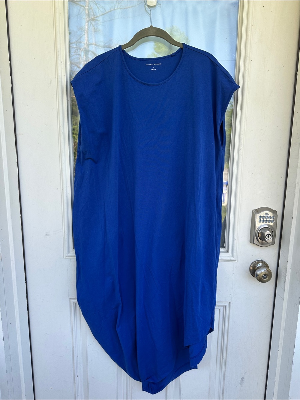 Universal Standard Royal Blue Asymmetrical Geneva Dress (US L Petite/22)